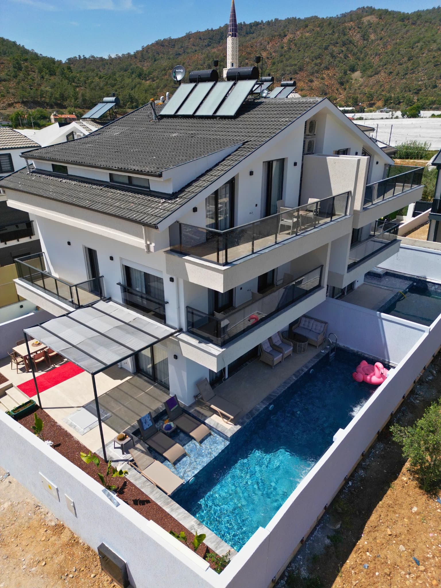 Villa mit Beheiztem Pool, Naturblick und Privatem Grillbereich in Fethiye Karagedik